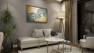13 West One 1Bed Living Night
