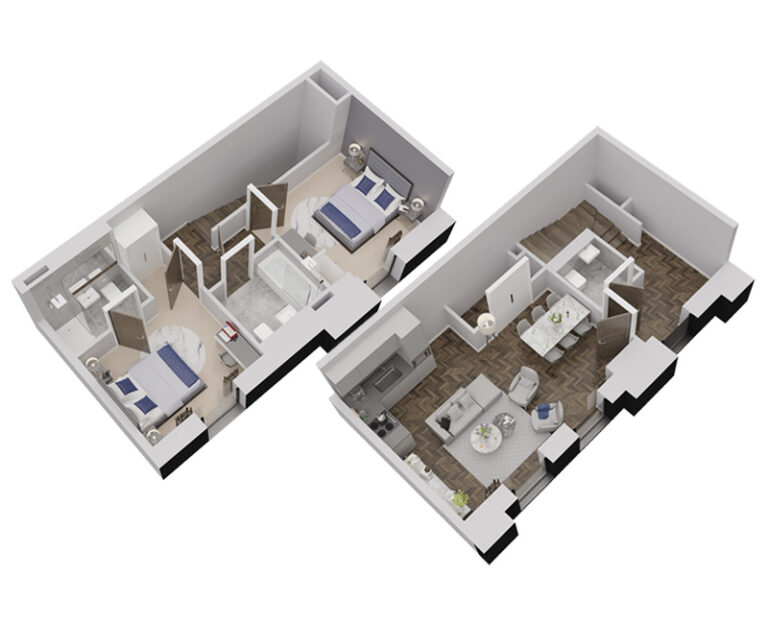 West One Duplex Floorplan